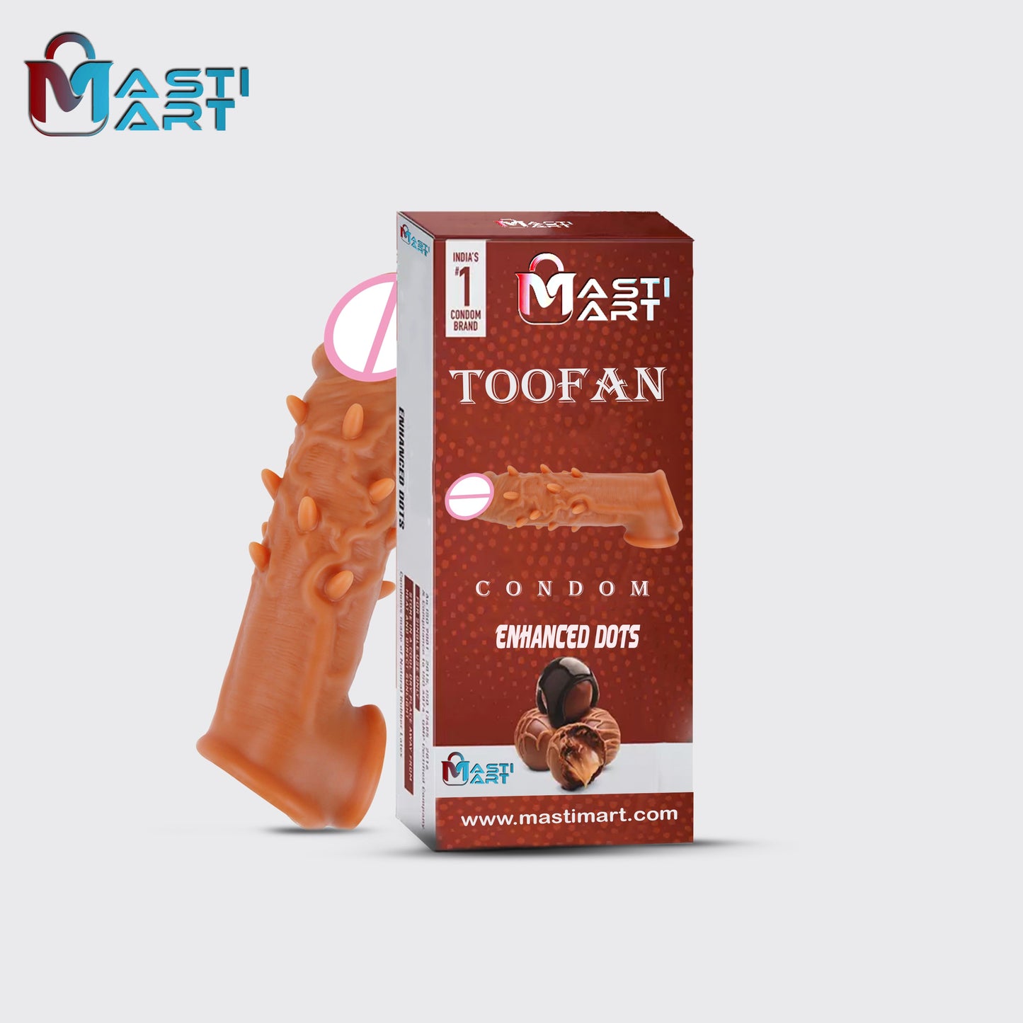 Dotted Silicone Condom 7 Inch/ Dragon Condom